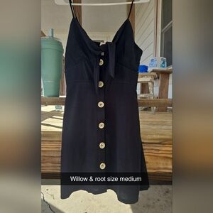 Elegant Black Button-Down Dress